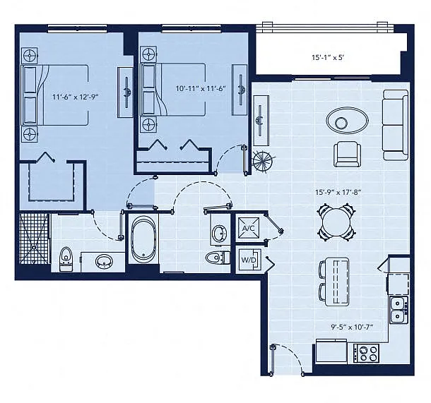 Floor plan Laguna - North Tower