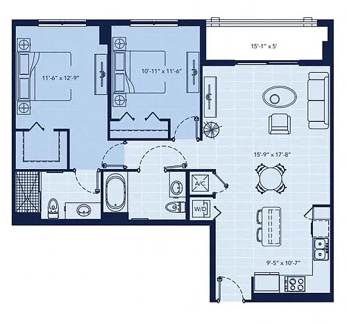 Floor plan Laguna - North Tower