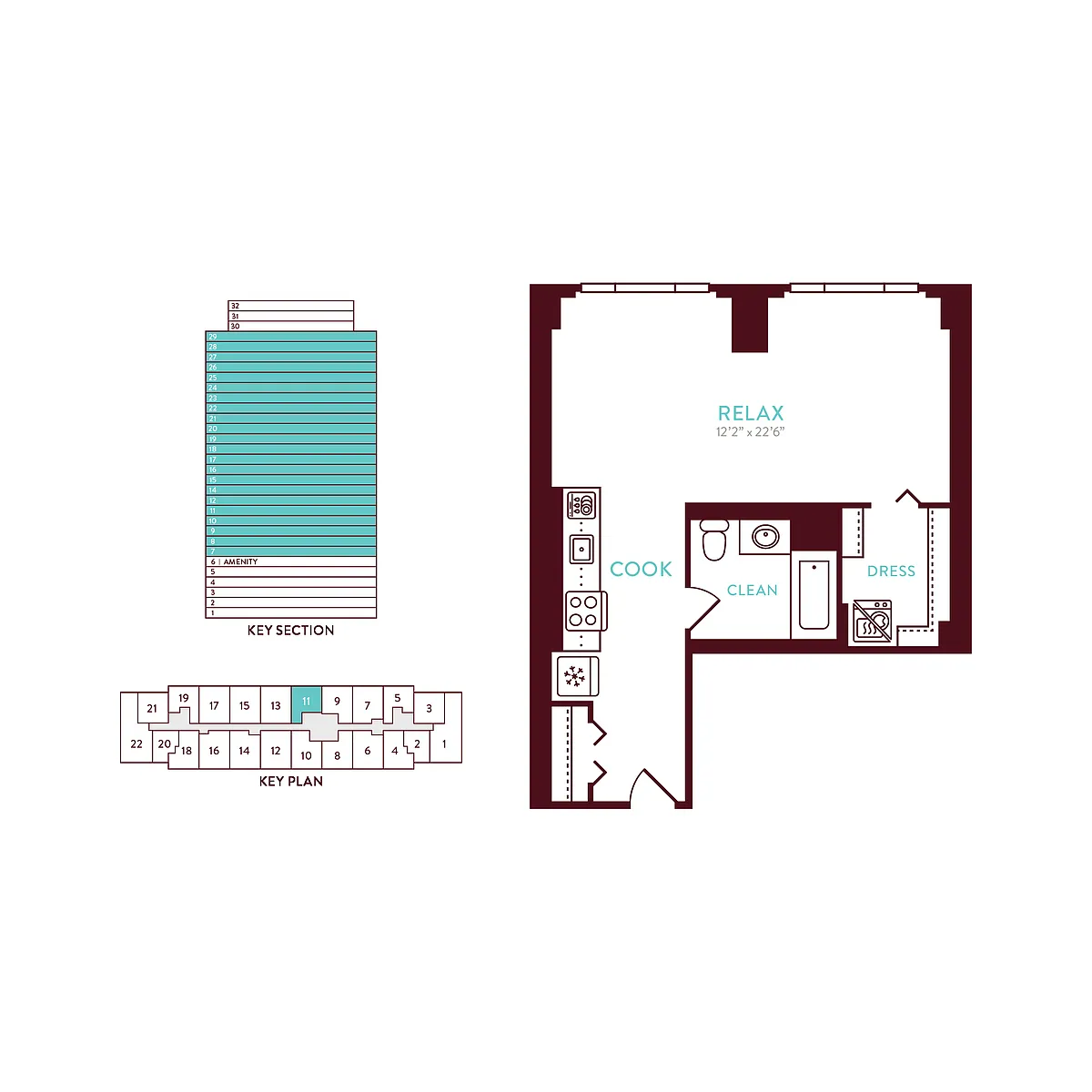 Floor plan Studio L