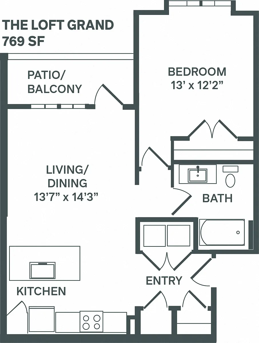 Floor plan Loft Grand A2a