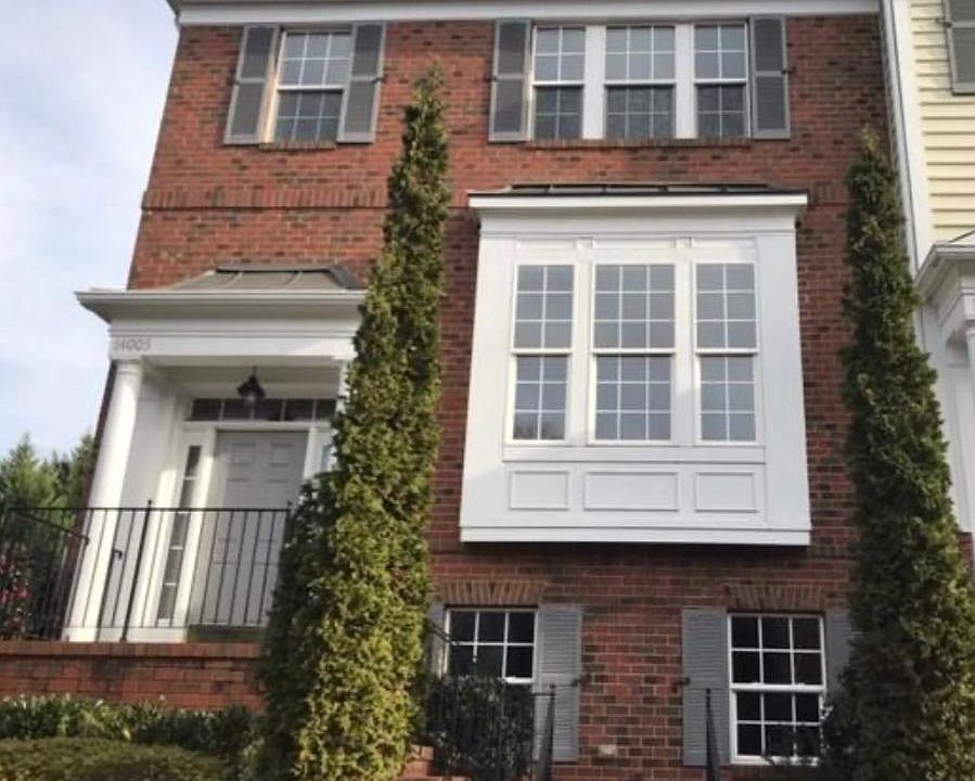 Brick front, fresh exterior paint