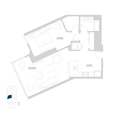 Floor plan 100N110E