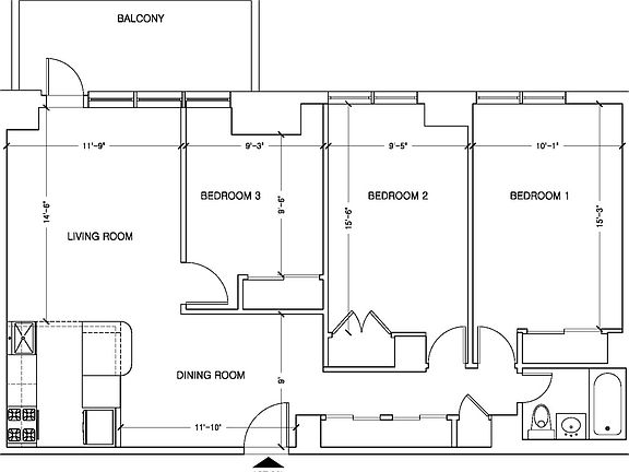 2nd image of 310 Greenwich St APT 26L