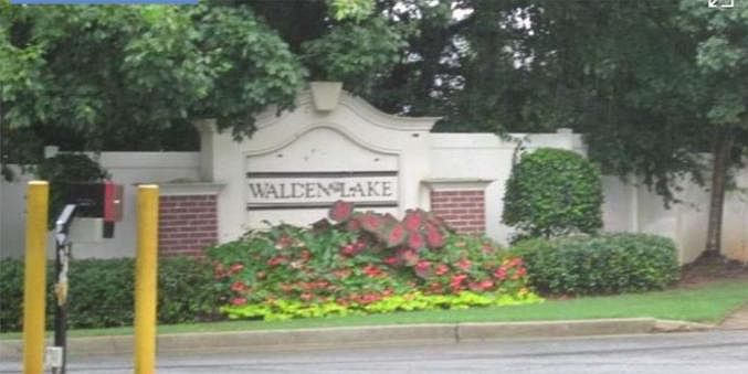 GATED ENTRY, LANDSCAPED SIGNAGE