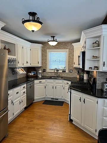 kitchen/ includes stove, fridge, dishwasher, microwave