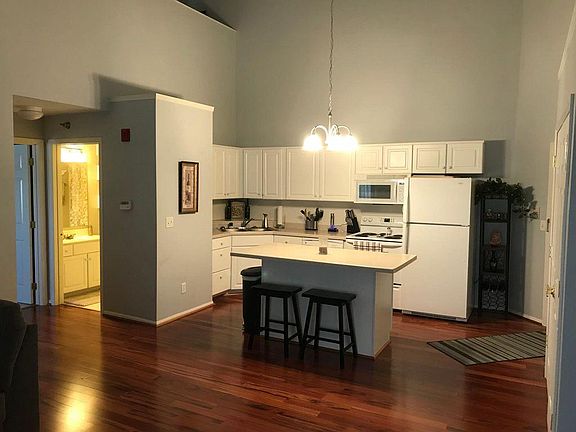 Open concept kitchen with island