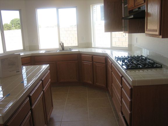 plenty of cabinet space with view to pool