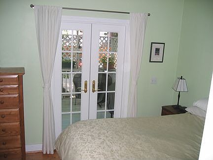 French doors to deck