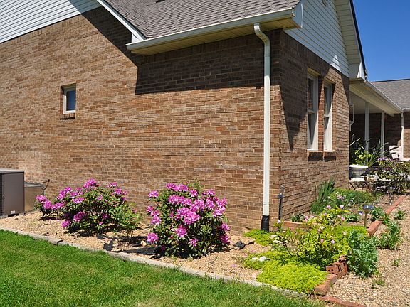 West side of house in spring