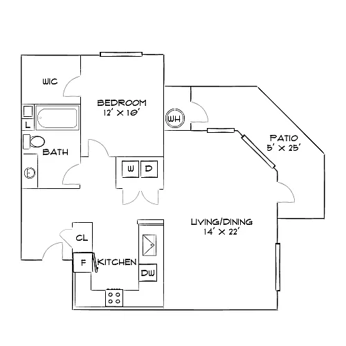 Floor plan Design 1B Premier