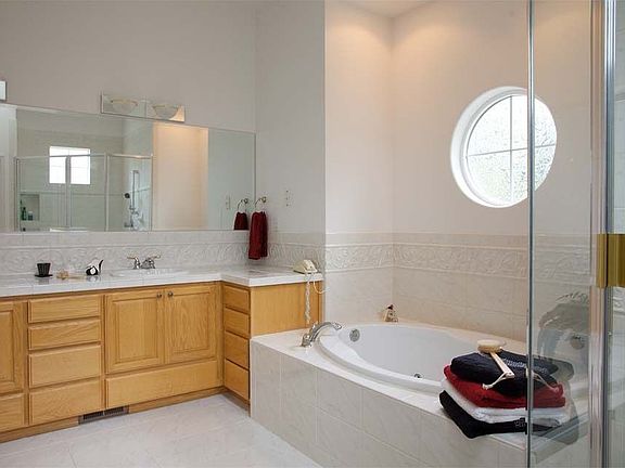 Master bath with skylight