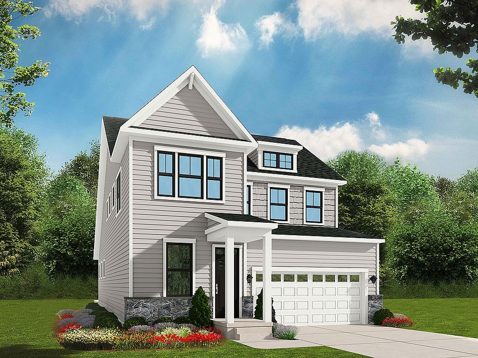 A rendering of elevation 2 of the Denison single family home at Snowden Bridge by Brookfield Residen