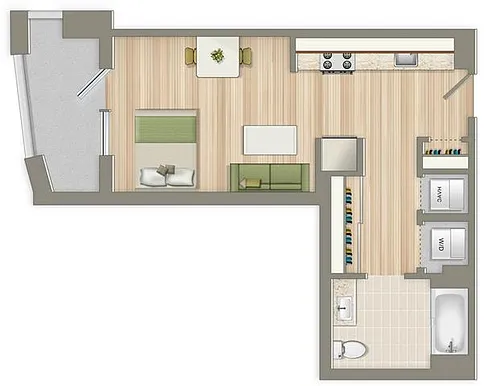 Floor plan Studio - D