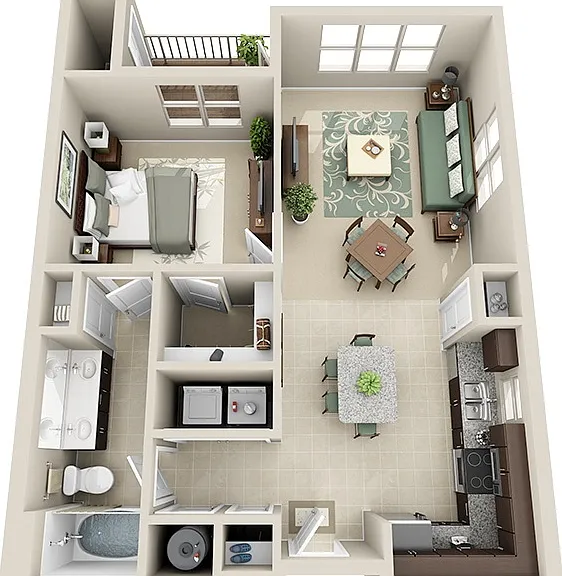 Calaway floor plan Junction Six Forks