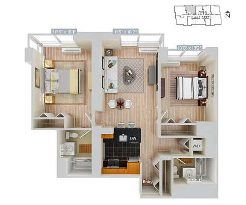 Floor plan Furnished-f-B14-1009