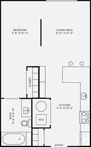 Floor plan Studio Style A