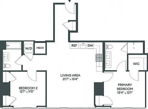 Floor plan 2B