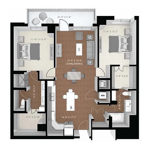 Floor plan Davenport