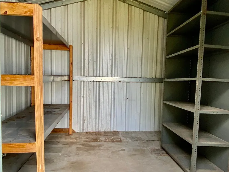 Shed interior