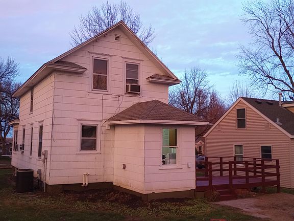 From the rear of the house. Two bedrooms upstairs. Mudroom/WD room off the rear of the house.