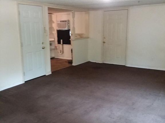 Large space for living room and dining room.