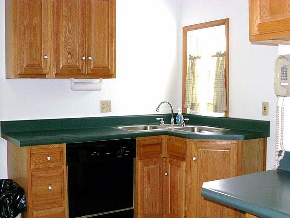 Oak Kitchen window and sink