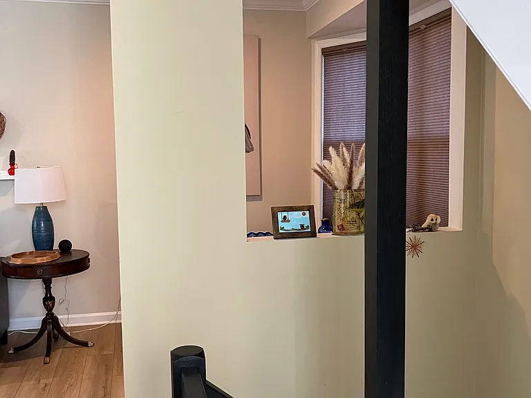 Living room with game table
loads of light
