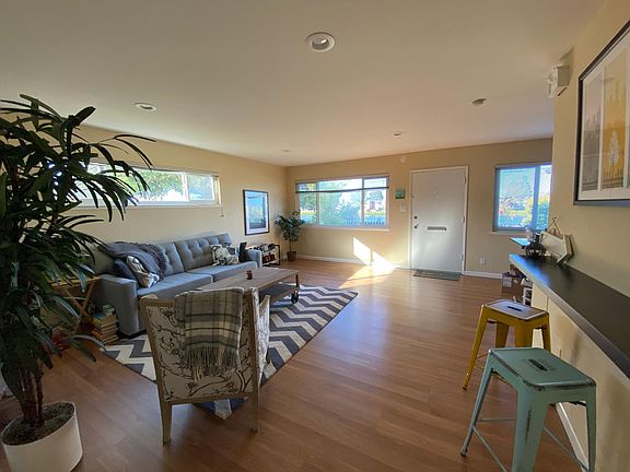 Views of Foster City canals and front garden patio