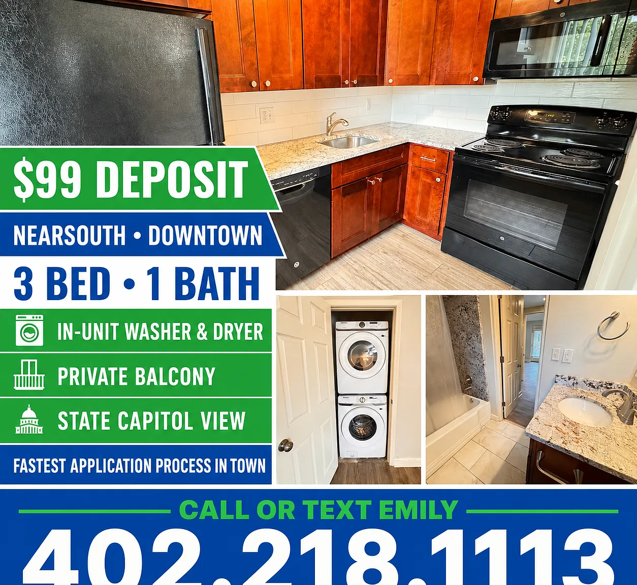3 bed, 950 sqft, $1,399 — Photo 2