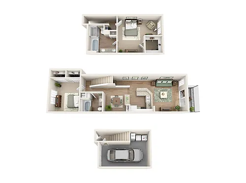 Floor plan The Clearwater (Townhome)