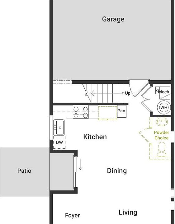 Milestone Floorplan - First Floor
