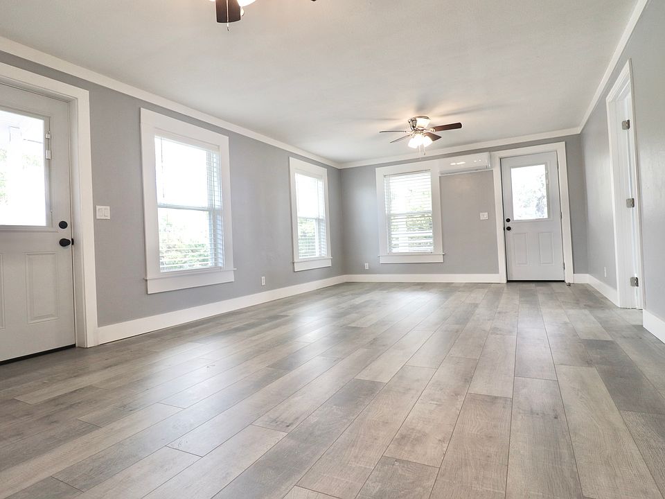 living room/front door + front balcony door