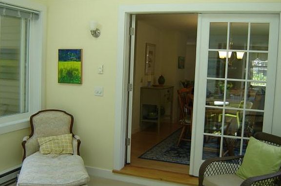 French doors into unit