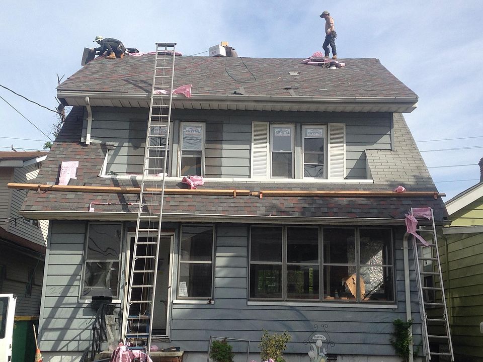 new roof being installed