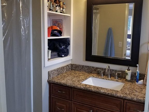 Master bath.  All bathrooms made with same tile and cabinets