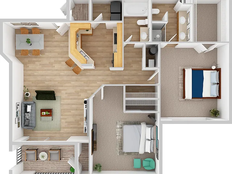 Camden | 2BD, 2BA | 1228SF Camden | 2BD, 2BA | 1228SF
