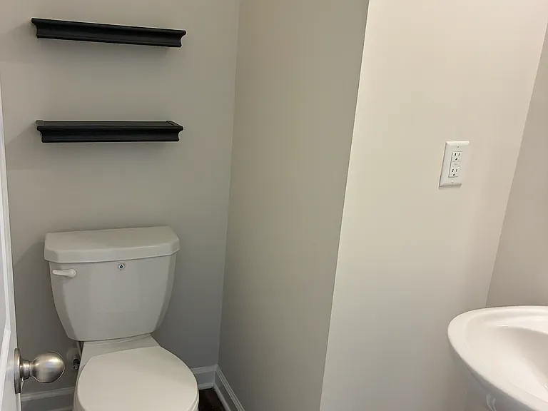 Half bath toilet
