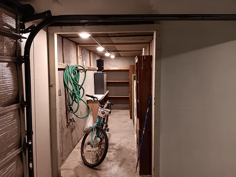 Garage storage space.