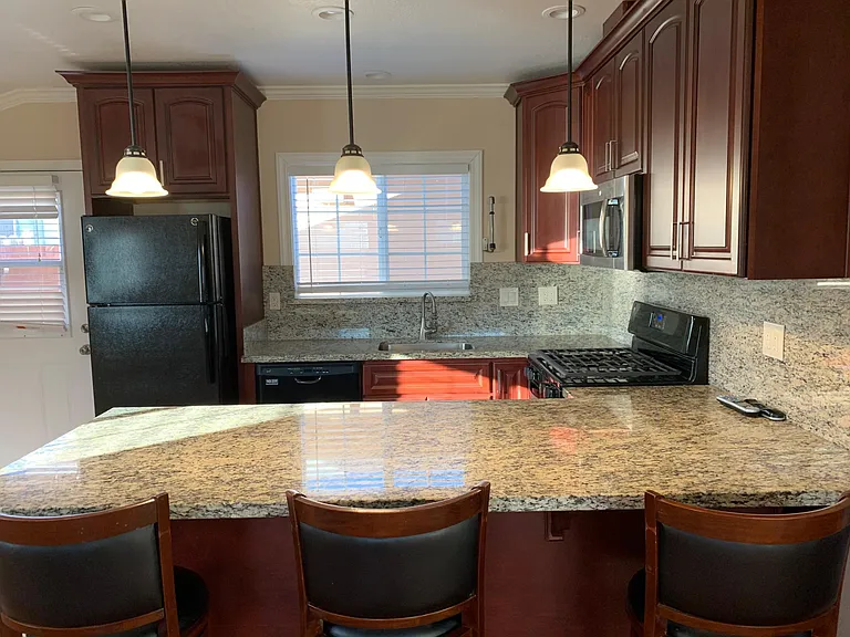 View of kitchen from the living room