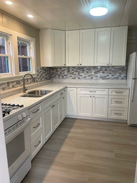 Fully renovated kitchen with 4-burner gas range