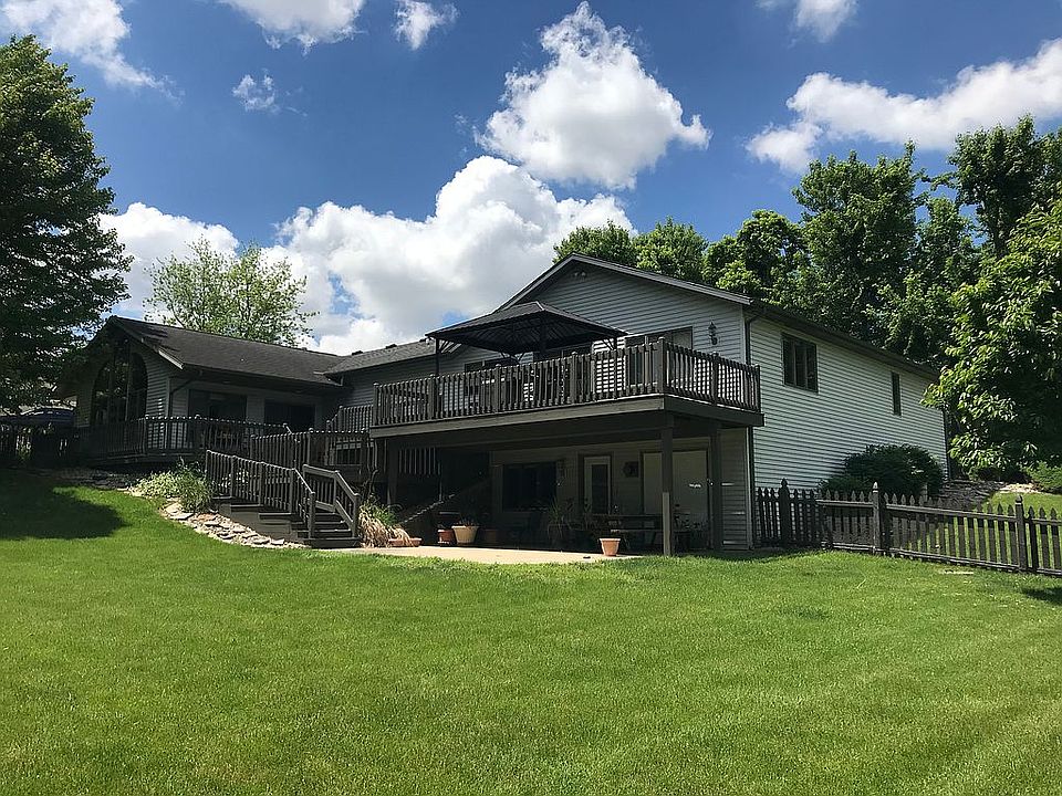 Backyard with deck