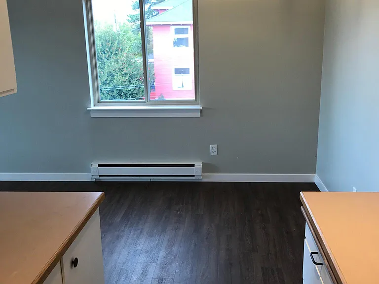 Kitchen and Dining area with north facing window