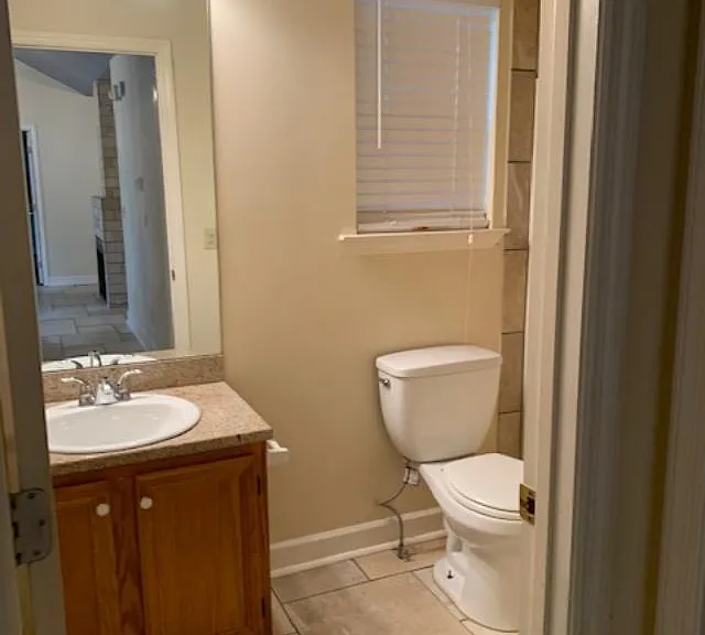 Bathroom at the end of the hallway