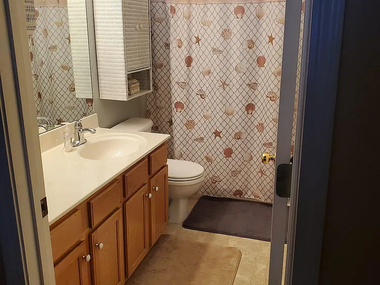Shared Hall Full Bathroom with shower and bathtub Upstairs