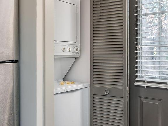 There is also a washer/dryer within the unit.