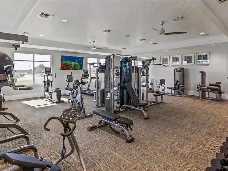Community amenities- private gym.