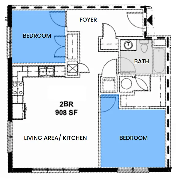 Floor plan B1C