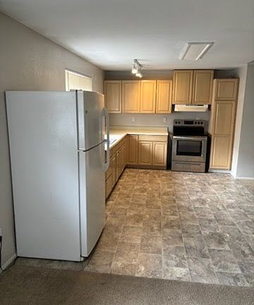 Closer view of kitchen