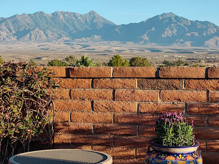 Panoramic Paradise: the view from the back terrace and house