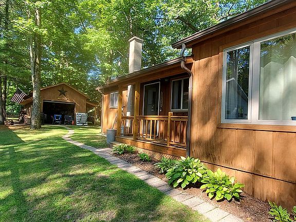 Large garage and side porch 